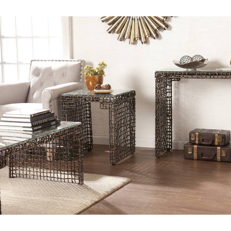 Akersville Woven End Table & Reviews Joss & Main